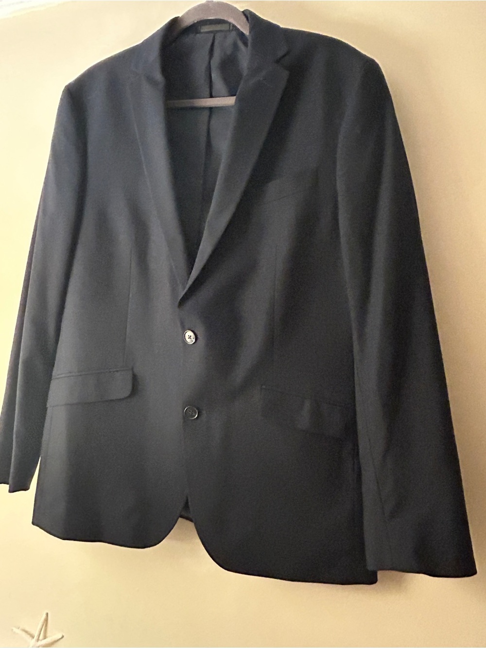 Kenneth Cole Reaction Men’s Blazer 42R Navy Blue 2 Button Sport Coat Worn Once